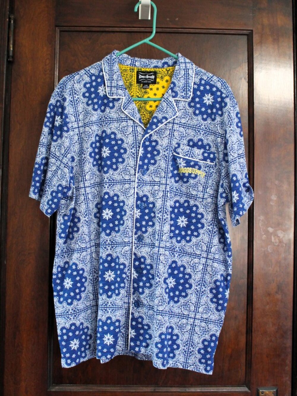 Dogg Supply by Snoop Dogg Casual Button-Up Shirt, Large